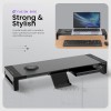 Acer FusionBase Monitor & Laptop Stand | Foldable ABS + Metal Build | USB Fast Charging 1x Type-C & 1x Type A + 3×Data Ports incl. USB 3.0 Black