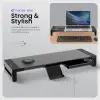 Acer FusionBase Monitor & Laptop Stand | Foldable ABS + Metal Build | USB Fast Charging 1x Type-C & 1x Type A + 3×Data Ports incl. USB 3.0 Black