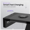 Acer FusionBase Monitor & Laptop Stand | Foldable ABS + Metal Build | USB Fast Charging 1x Type-C & 1x Type A + 3×Data Ports incl. USB 3.0 Black