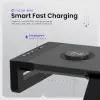 Acer FusionBase Monitor & Laptop Stand | Foldable ABS + Metal Build | USB Fast Charging 1x Type-C & 1x Type A + 3×Data Ports incl. USB 3.0 Black