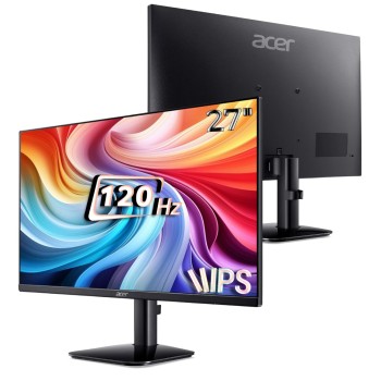 Acer KA270 G 27 Inch IPS Full HD Backlit LED Monitor I 1MS VRB, 120Hz Refresh Rate I Adaptive Sync I Frameless I 99% sRGB I 1 x VGA 1 x HDMI with Inbox HDMI Cable I Vision Care I Stereo Speakers