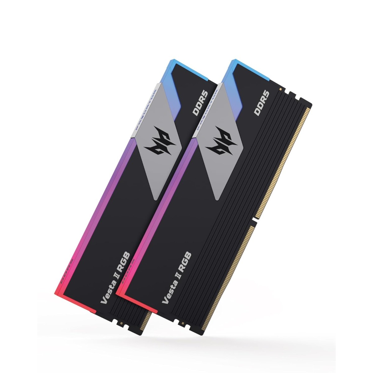 Acer Predator Vesta II DDR5 RGB RAM 32GB Kit (16GBx2) 5200MHz (PC5-41600) C38 Desktop Memory 1.25V with Temperature Sensor - BL.9BWWR.316 Acer Predator Vesta II DDR5 RGB RAM 32GB Kit (16GBx2) 5200MHz (PC5-41600) C38 Desktop Memory 1.25V with Temperature Sensor - BL.9BWWR.316