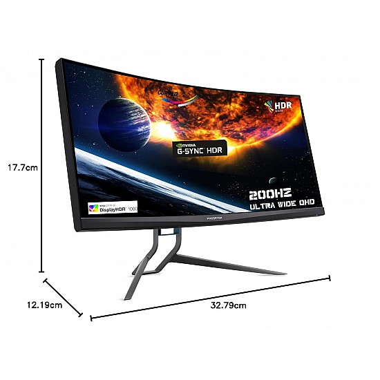 Acer Predator XB323U 32 Inch (81.28 Cm) WQHD 2560 X 1440 Pixels IPS 0.5 Ms 170Hz Nvidia G-Sync Compatible Gaming LCD Monitor with LED Back Light I Vesa Display HDR 600 I 99% Srgb I Stereo Speakers