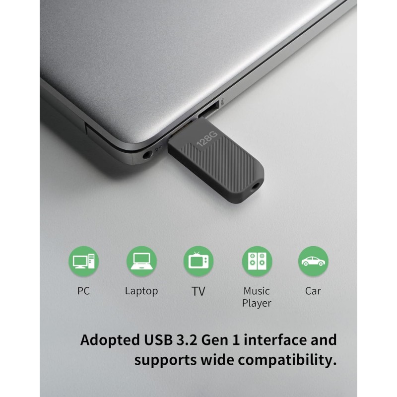 Acer UP300 128GB USB 3.2 Gen 1 Flash Memory Drive, Black - BL.9BWWA.527 Acer UP300 128GB USB 3.2 Gen 1 Flash Memory Drive, Black - BL.9BWWA.527