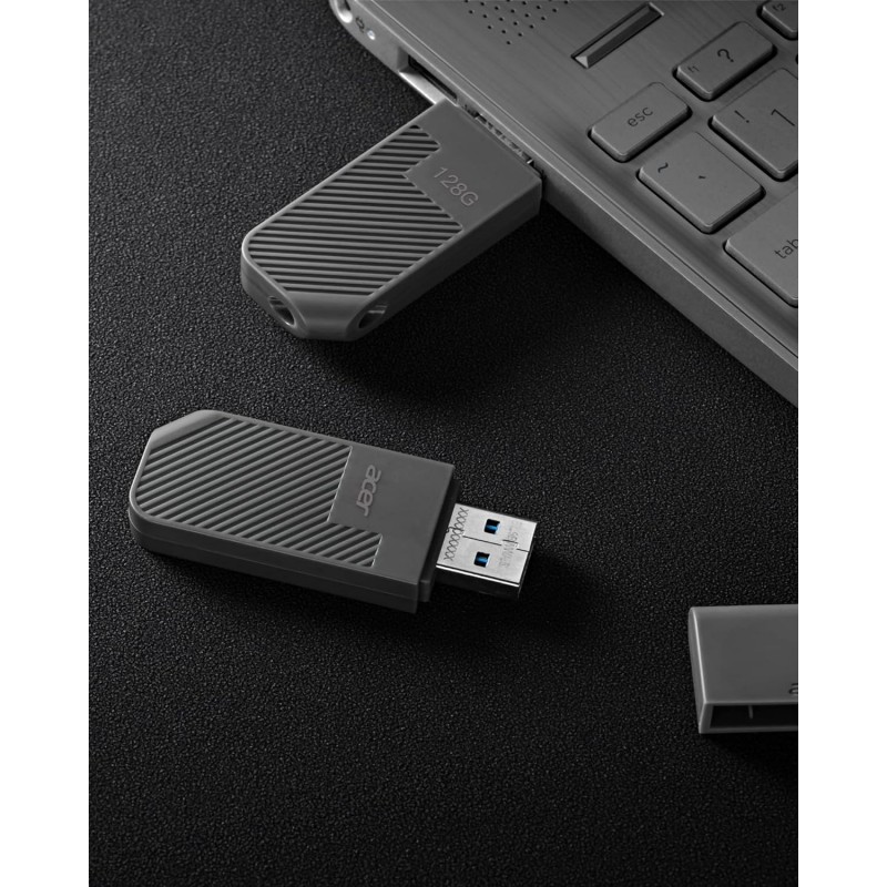 Acer UP300 128GB USB 3.2 Gen 1 Flash Memory Drive, Black - BL.9BWWA.527 Acer UP300 128GB USB 3.2 Gen 1 Flash Memory Drive, Black - BL.9BWWA.527
