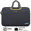 AirCase 15.6 Inch Laptop Sleeve Case Cover Pouch with Protective Handle for Men-Women Space Grey