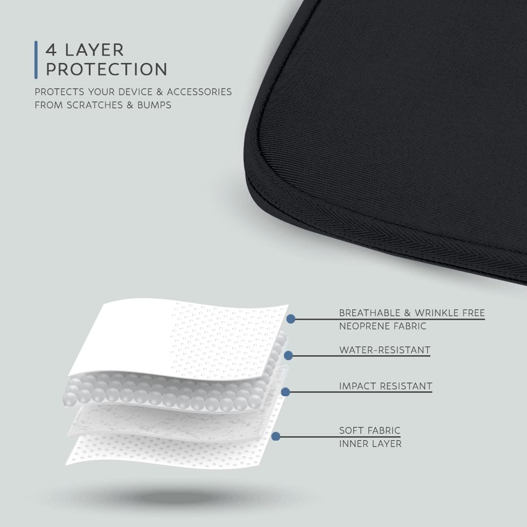 AirCase Neoprene Tablet Sleeve Bag/Case/Cover fits 11.6-Inch, 12.5-Inch Laptop/Tablet, for