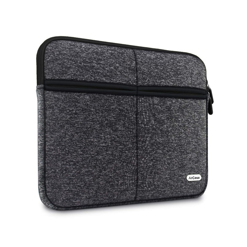 AirCase Premium Kindle Sleeve Bag with 4 Pockets fits Upto 6" Tablet, Wrinkle Free, Padded, Water Resistant Light Neoprene case Cover Pouch, for Men & Women, Ash- 6 Months Warranty