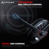 AirSound Alpha-2 Gaming Over-Ear Headset Headphone| Red LED Lights| 7.1 Surround Sound| Noise Cancelling Mic| Volume Control, USB Interface for All Laptop (Alpha-2)