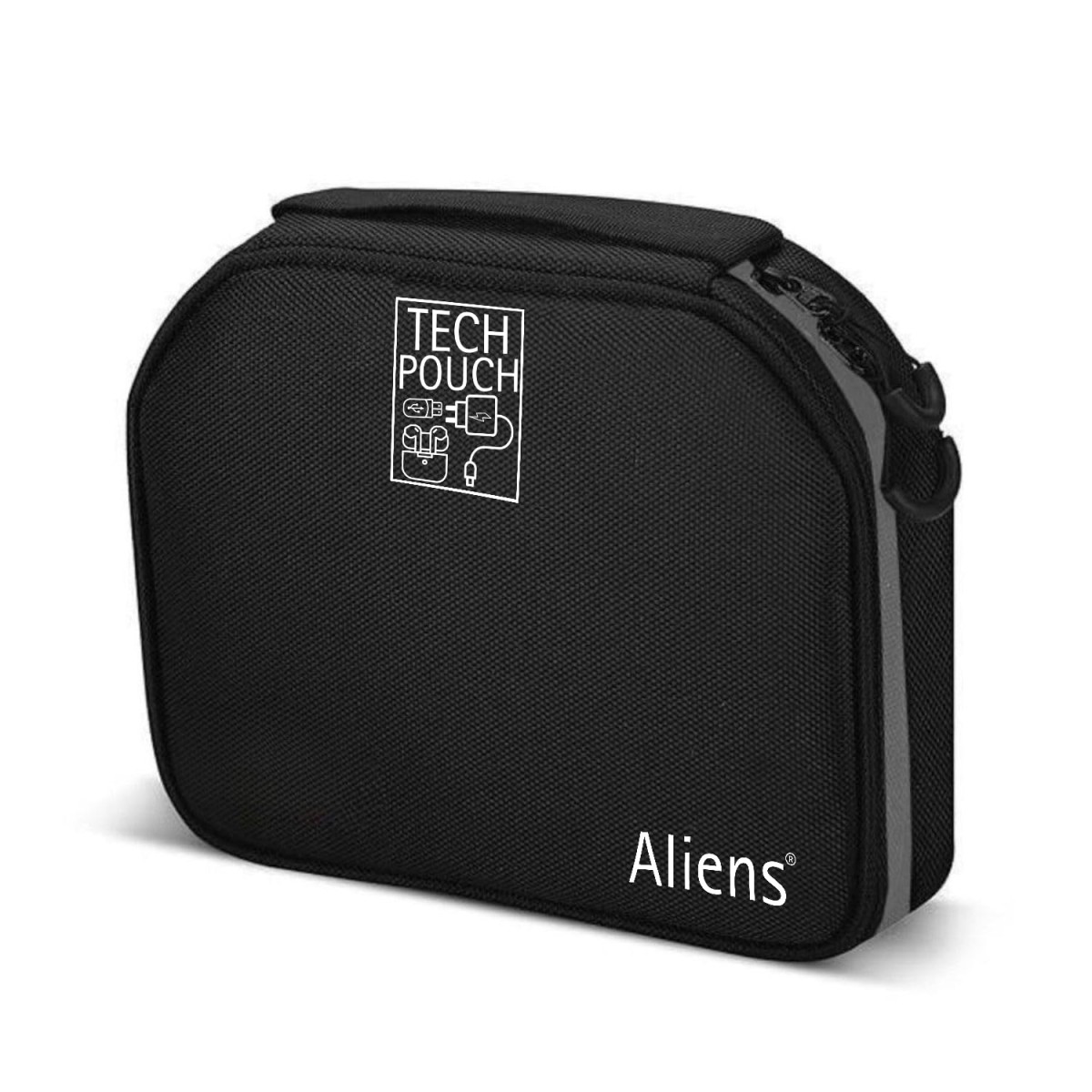 Aliens Gadget Travel Tech Organizer Case Bag Pouch Multi mesh Pocket Polyester Water-Repellent with Hanging Hook for Electronic, ipad, Laptop, PC Accessories, Toiletry Organiser, Cosmetic Travel Kit
