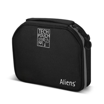 Aliens Gadget Travel Tech Organizer Case Bag Pouch Multi mesh Pocket Polyester Water-Repellent with Hanging Hook for Electronic, ipad, Laptop, PC Accessories, Toiletry Organiser, Cosmetic Travel Kit