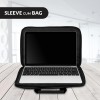Alifiya Polyester MacBook Laptop Sleeve Cover Bag 16 Inch (Black_L22, 180 Degree Opening)