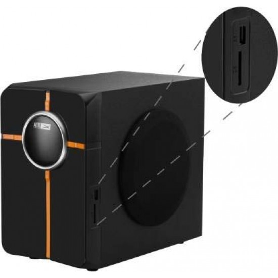 Altec Lansing AL-3002C Multimedia Bluetooth Home Theatre System Supporting Bluetooth USB FM Radio Remote Control Black Grey Orange
