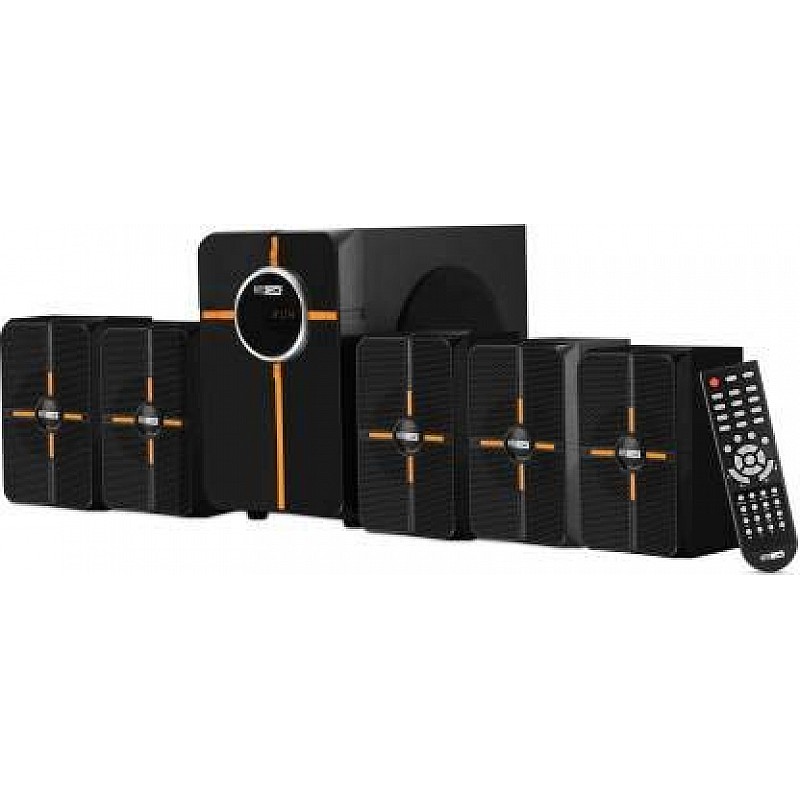 Altec Lansing AL-3002C Multimedia Bluetooth Home Theatre System Supporting Bluetooth USB FM Radio Remote Control Black Grey Orange