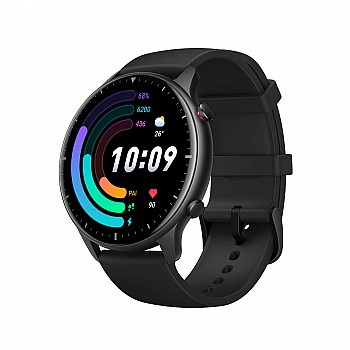 Amazfit GTR 2e SmartWatch with Curved Design Obsidian Black Regular Smart Watch