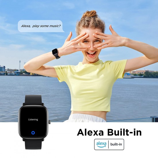 Amazfit GTS2 Mini Smart Watch AMOLED Display, Alexa Built-in, SpO2, 14 Days' Battery Life, 68 Sports Modes, (Meteor Black)
