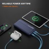 Amazon Basics 20000 mAh Power Bank | 22.5W Fast Charging | Dual Output & Input | Charge 3 Devices Simultaneously (Dark Blue)