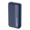 Amazon Basics 20000 mAh Power Bank | 22.5W Fast Charging | Dual Output & Input | Charge 3 Devices Simultaneously (Dark Blue)