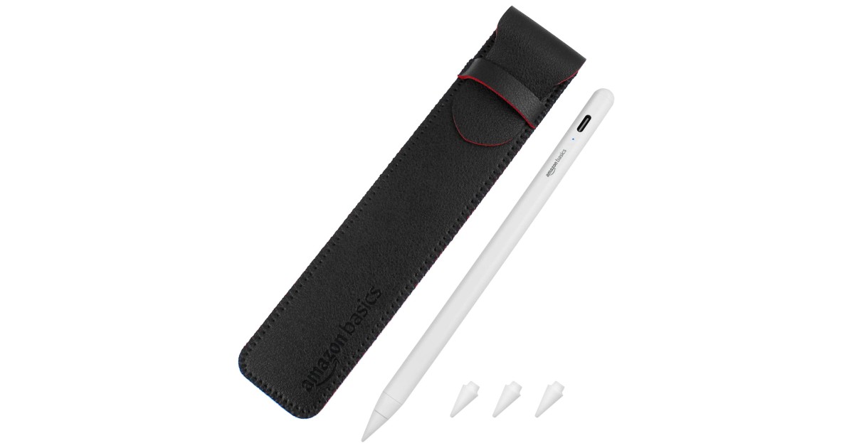 Amazon Basics 2nd Gen Stylus Pen for IPAD | Supports Palm Rejection ...