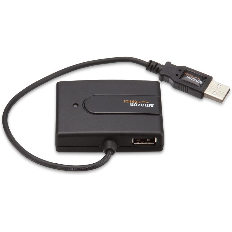 Amazon Basics 3-Port USB to USB 2.0 Ultra-Mini Hub Adapter Amazon Basics 3-Port USB to USB 2.0 Ultra-Mini Hub Adapter