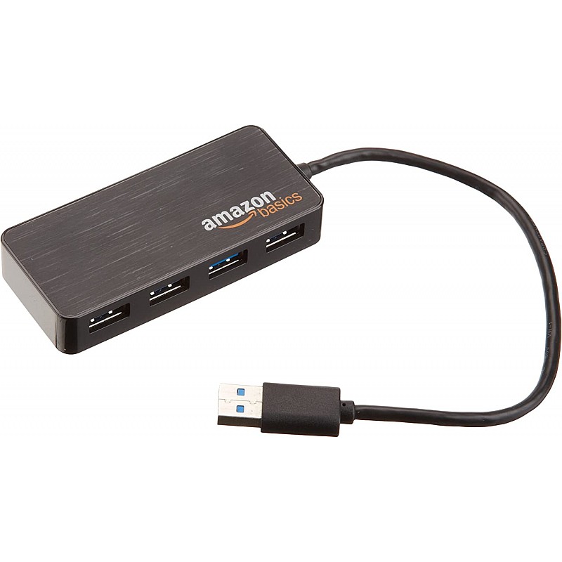 Amazon Basics 3-Port USB to USB 2.0 Ultra-Mini Hub Adapter