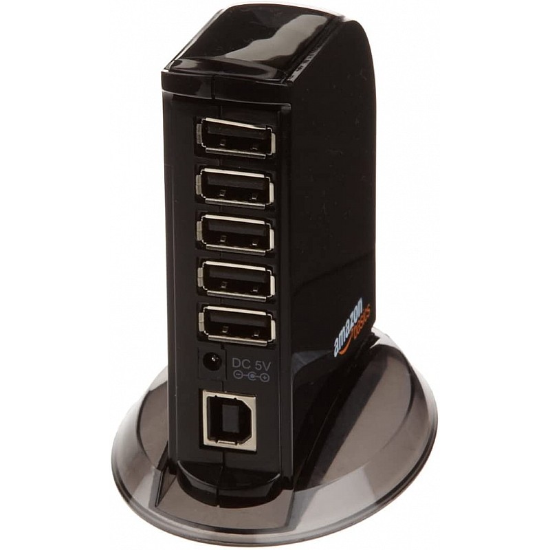 Amazon Basics 3-Port USB to USB 2.0 Ultra-Mini Hub Adapter