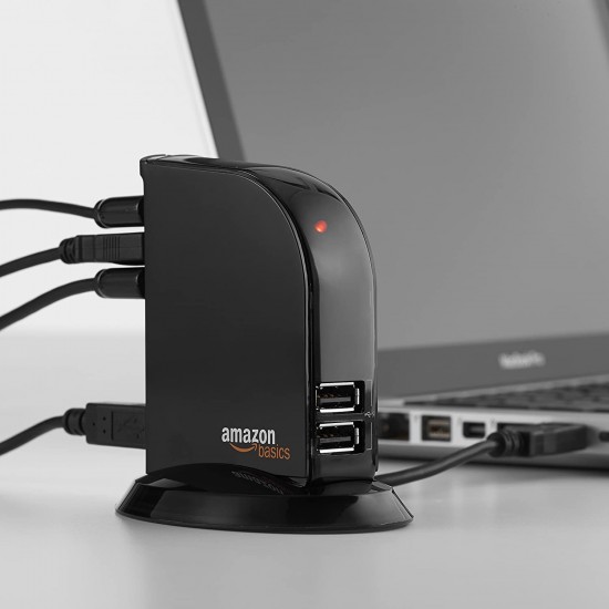 Amazon Basics 3-Port USB to USB 2.0 Ultra-Mini Hub Adapter