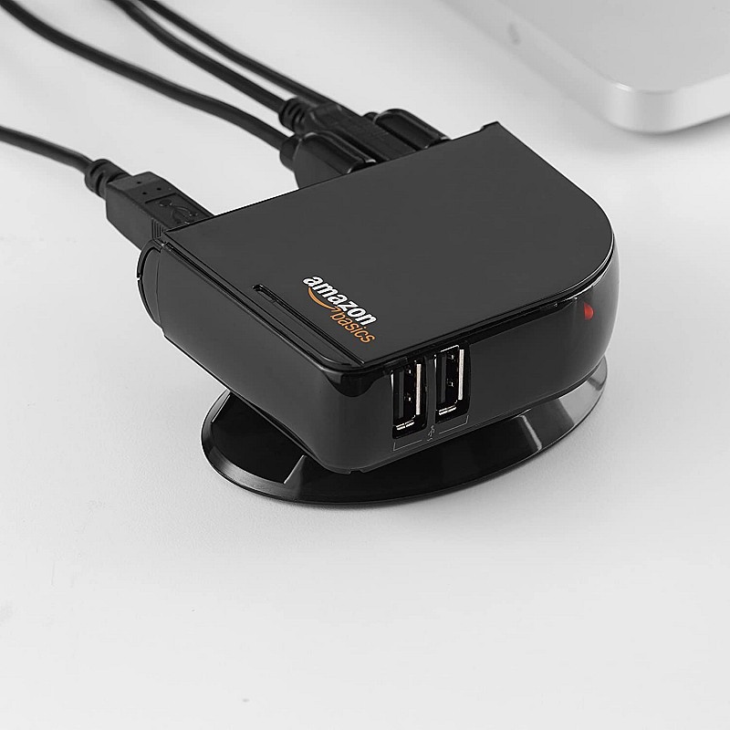 Amazon Basics 3-Port USB to USB 2.0 Ultra-Mini Hub Adapter