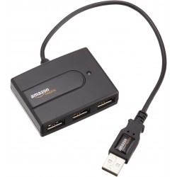 Amazon Basics 3-Port USB to USB 2.0 Ultra-Mini Hub Adapter