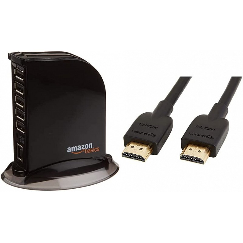 Amazon Basics 3-Port USB to USB 2.0 Ultra-Mini Hub Adapter