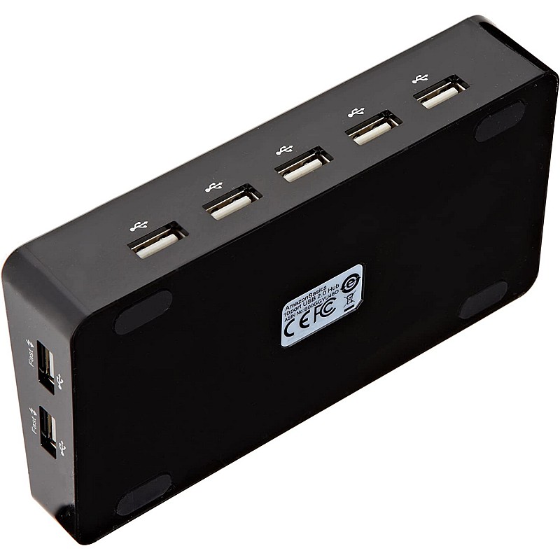 Amazon Basics 3-Port USB to USB 2.0 Ultra-Mini Hub Adapter