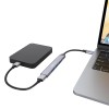 Amazon Basics 4-in-1 USB Hub with Type C Multiport Adapter, up to 5 Gbps Data Transfer Speed for PC, Laptops, MacBooks