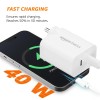 AmazonBasics Amazon Basics 40W Pd Dual Port Fast Charger | Dual USB-C Ports (20W Each) | Speed Technology | White AmazonBasics Amazon Basics 40W Pd Dual Port Fast Charger | Dual USB-C Ports (20W Each) | Speed Technology | White