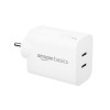 AmazonBasics Amazon Basics 40W Pd Dual Port Fast Charger | Dual USB-C Ports (20W Each) | Speed Technology | White AmazonBasics Amazon Basics 40W Pd Dual Port Fast Charger | Dual USB-C Ports (20W Each) | Speed Technology | White