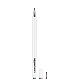 Amazon Basics Capacitive Stylus Pen for Android & iOS All Touchscreen Devices | Fine Point Disc Tip|Lightweight Metal Body with Magnetic Cover - White