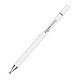 Amazon Basics Capacitive Stylus Pen for Android & iOS All Touchscreen Devices | Fine Point Disc Tip|Lightweight Metal Body with Magnetic Cover - White