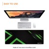 Amazon Basics Extended Gaming Mouse Pad Desk Mat for Computer Laptop| Stitched Embroidery Edges Keyboard Mouse Pad for Office & Home