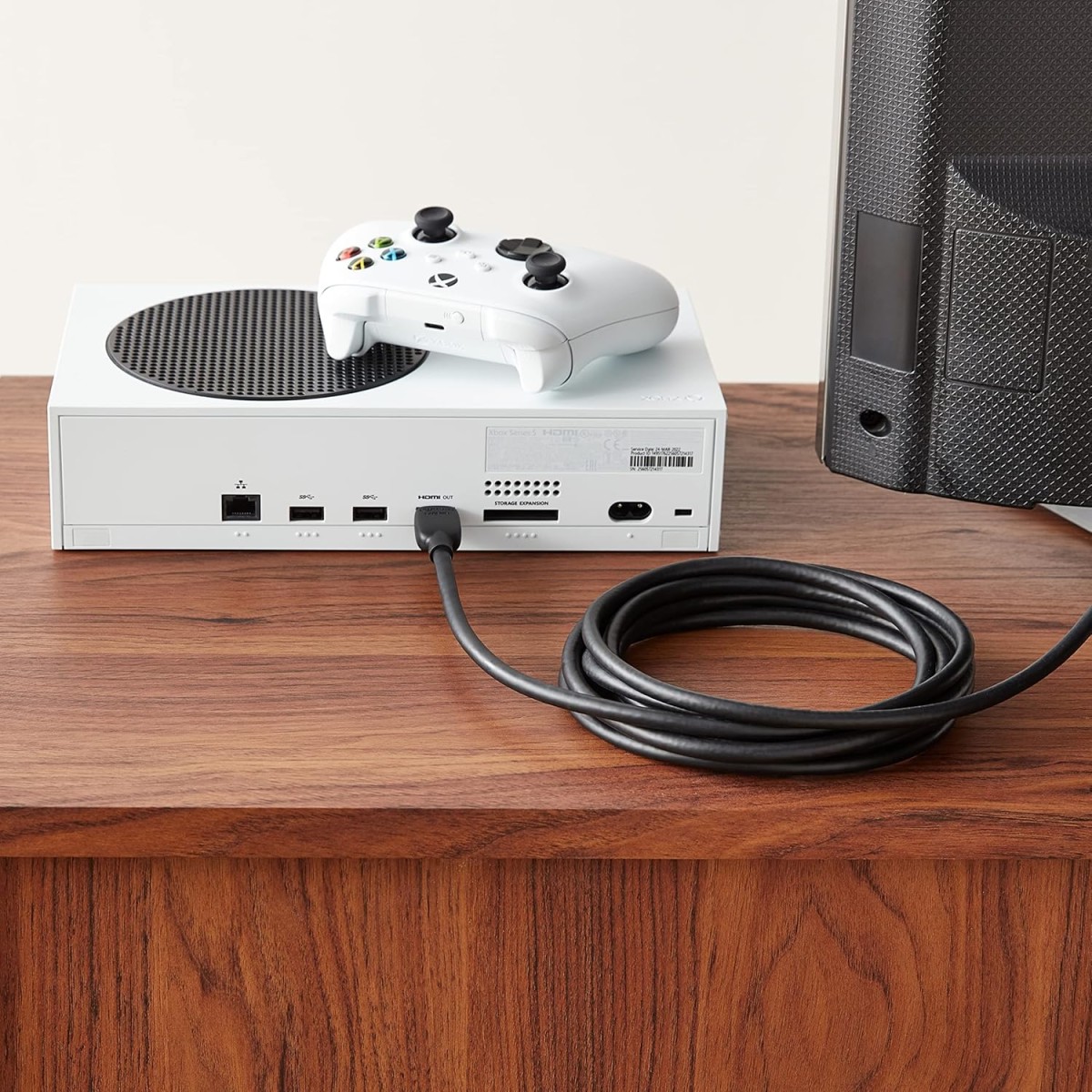 Amazon Basics HDMI Cable, 2-Pack, 10ft, High-Speed 4K@60Hz HDMI 2.0 Cord for Blu-ray, 18Gbps, 2160p, 48 bit, Ethernet, Compatible with TV/PS5/Xbox/Roku, Black