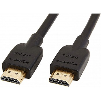 Amazon Basics High-Speed HDMI Cable - 10 Feet (Latest Standard) - Supports Ethernet, 3D, 4K video,Black