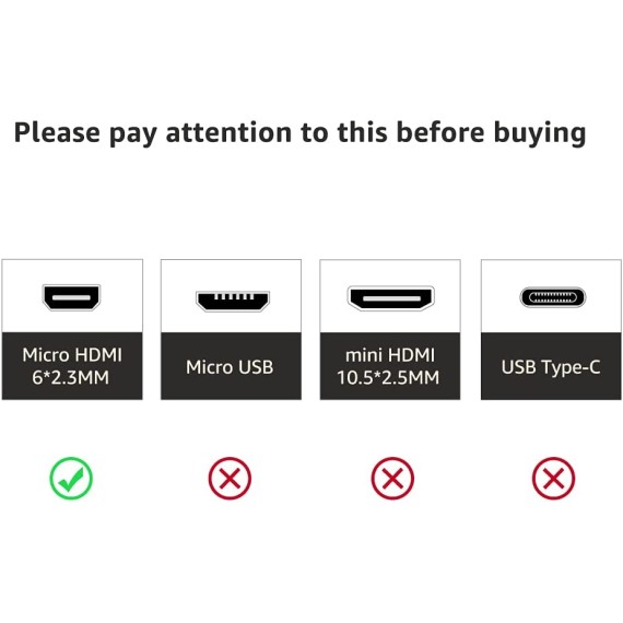 Amazon Basics - High speed micro HDMI cable on HDMI, latest standard, 0.91 meters Amazon Basics - High speed micro HDMI cable on HDMI, latest standard, 0.91 meters