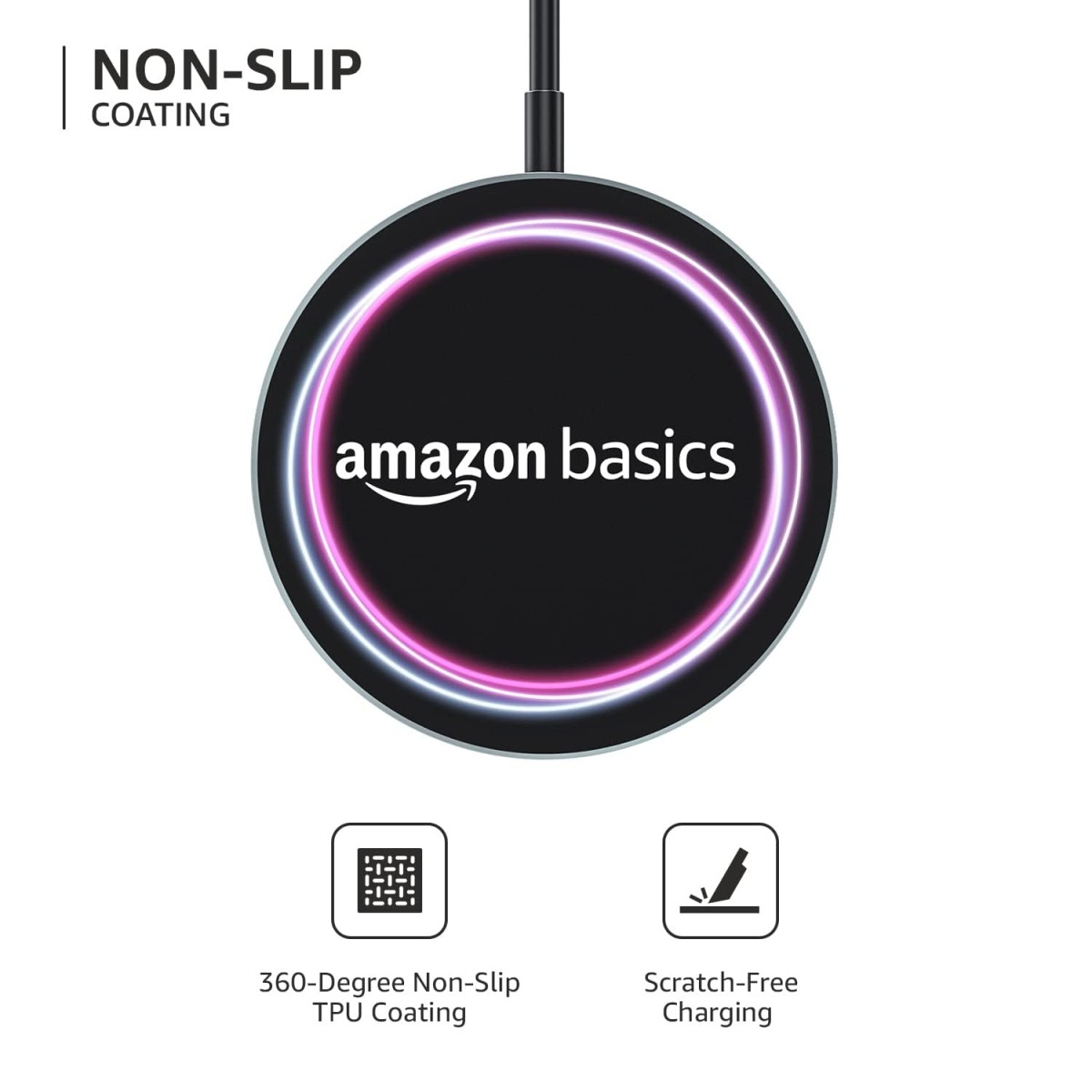 AmazonBasics Amazon Basics Magnetic Wireless Charger | 15W Fast Charging Circular Pad | Compatible with iPhone AmazonBasics Amazon Basics Magnetic Wireless Charger | 15W Fast Charging Circular Pad | Compatible with iPhone