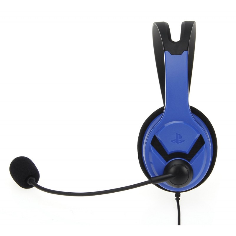 Amazon Basics Mono Chat Wired On Ear Headset for PlayStation 4 (Officially Licensed) - Blue