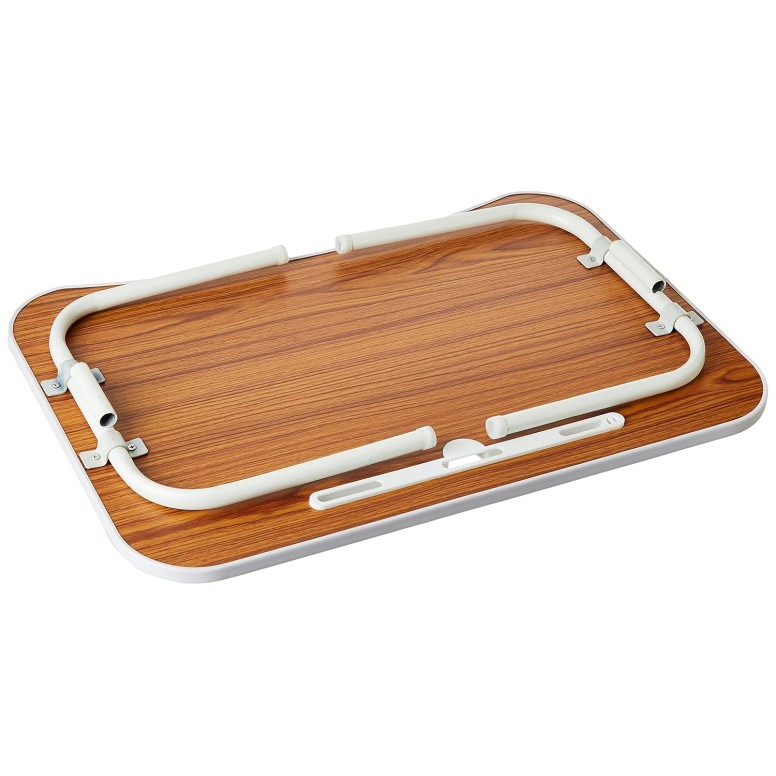 Amazon Basics Multipurpose Foldable Wood Laptop Table-Brown