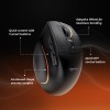 AmazonBasics Amazon Basics Pro Series 2.4G + Bluetooth + USB Triple Mode Wireless Ergonomic Mouse Black ABKY-M660