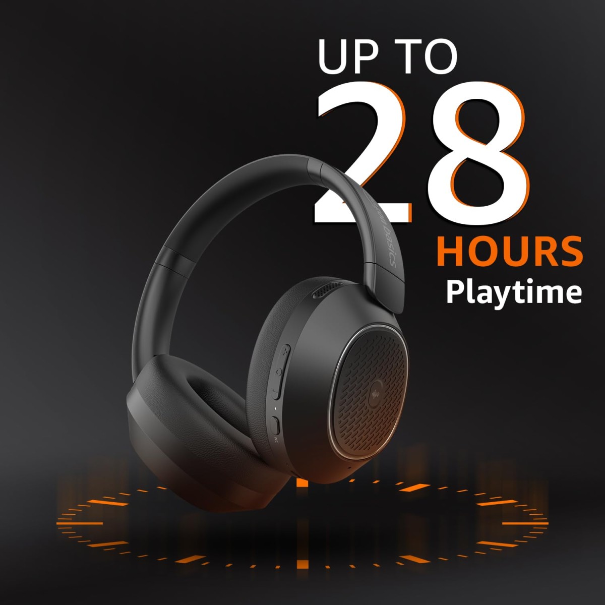 AmazonBasics Amazon Basics Pro Series ANC Over Ear Wireless Headphones, ANC (Up to 33 dB), Bluetooth 5.3 Black ABBH03 AmazonBasics Amazon Basics Pro Series ANC Over Ear Wireless Headphones, ANC (Up to 33 dB), Bluetooth 5.3 Black ABBH03