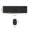 Amazon Basics USB Wireless Keyboard and Mouse Set with Nano Receiver