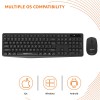 Amazon Basics USB Wireless Keyboard and Mouse Set with Nano Receiver