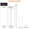 Amazon Basics Upgraded 2nd Gen Stylus Pen for iPad | ONLY for iPad (iPad 6/7/8/9/10, iPad Pro 11", iPad Pro 12.9" (3rd/4th/5th/6th), iPad Mini 6th/5th Gen, and iPad Air 3rd/4th/5th Gen) | White