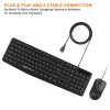 Amazon Basics Wired Keyboard and Mouse Combo l 1200 DPI l for Windows, Mac OS Computer