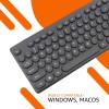 Amazon Basics Wireless Keyboard and Mouse Combo | 1000 DPI Mouse | 104 Rounded Silent Keys | Lightweight
